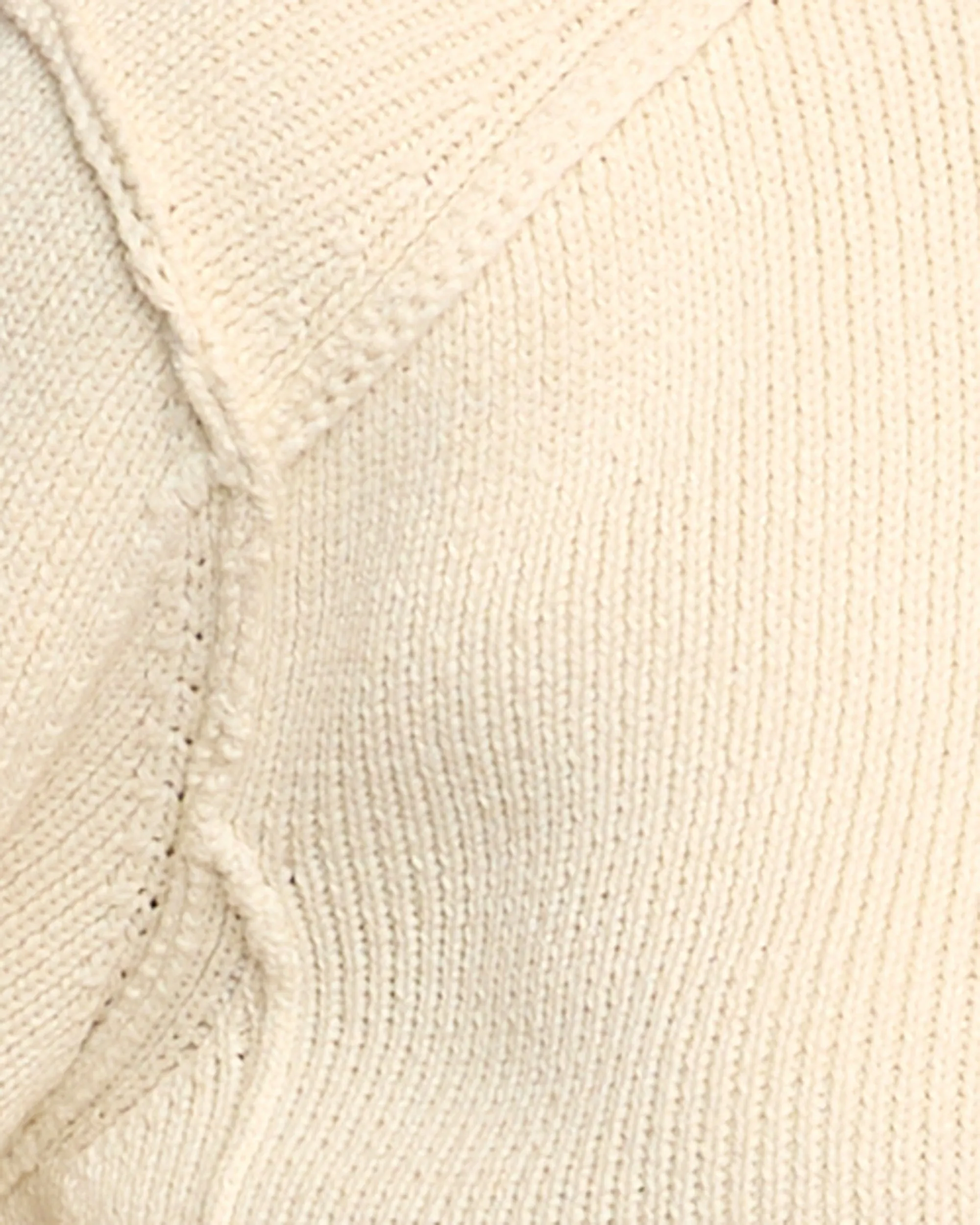 Clove Button Mock-Neck Knit Cardigan