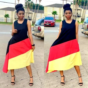 COL BLOCK DRESS CLEARANCE