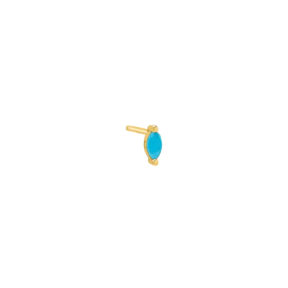 Colored Marquise Stud Earring