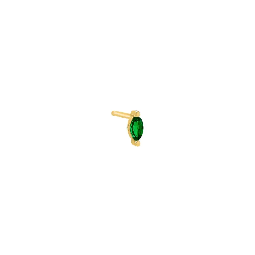 Colored Marquise Stud Earring