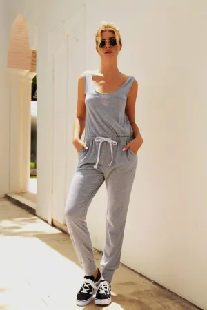 Comfy Sleeveless Vest Pocket Jumpsuit