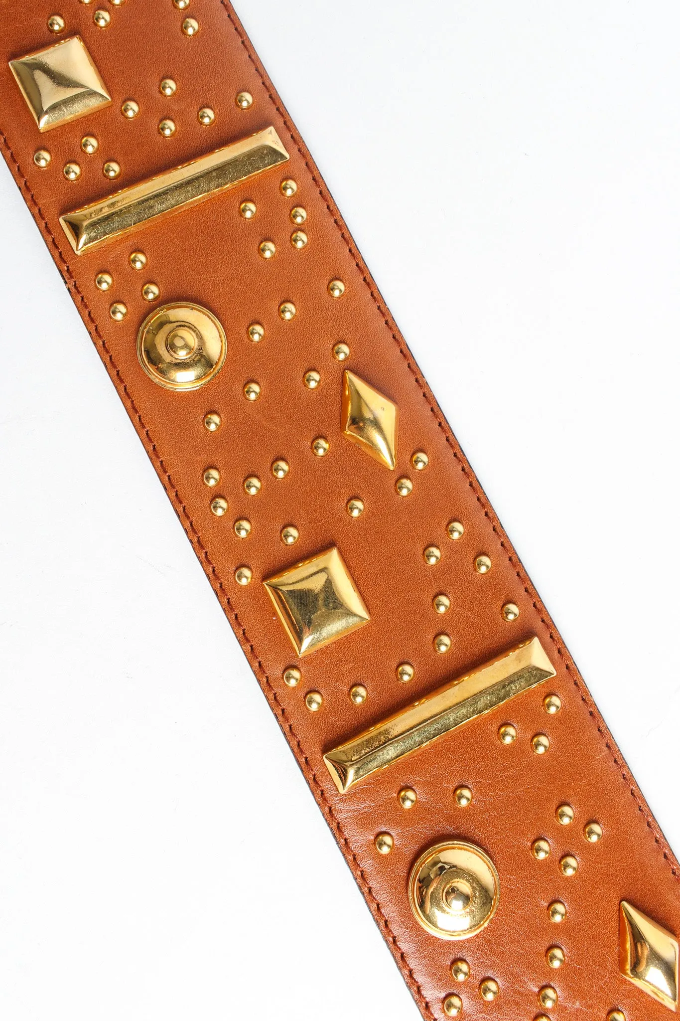 Confetti Stud Leather Belt