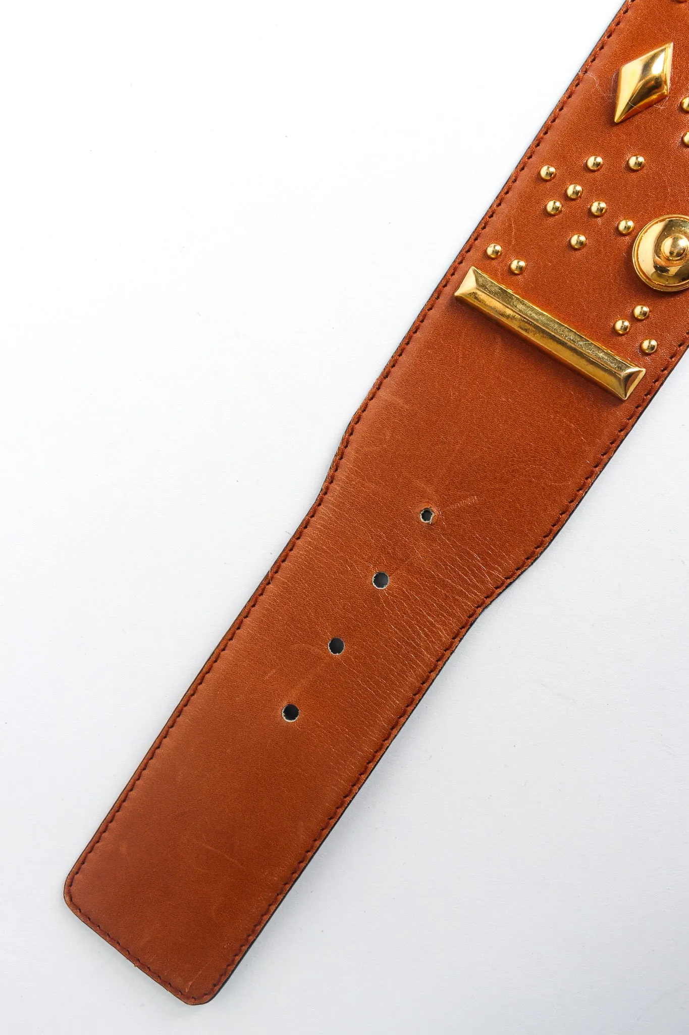Confetti Stud Leather Belt