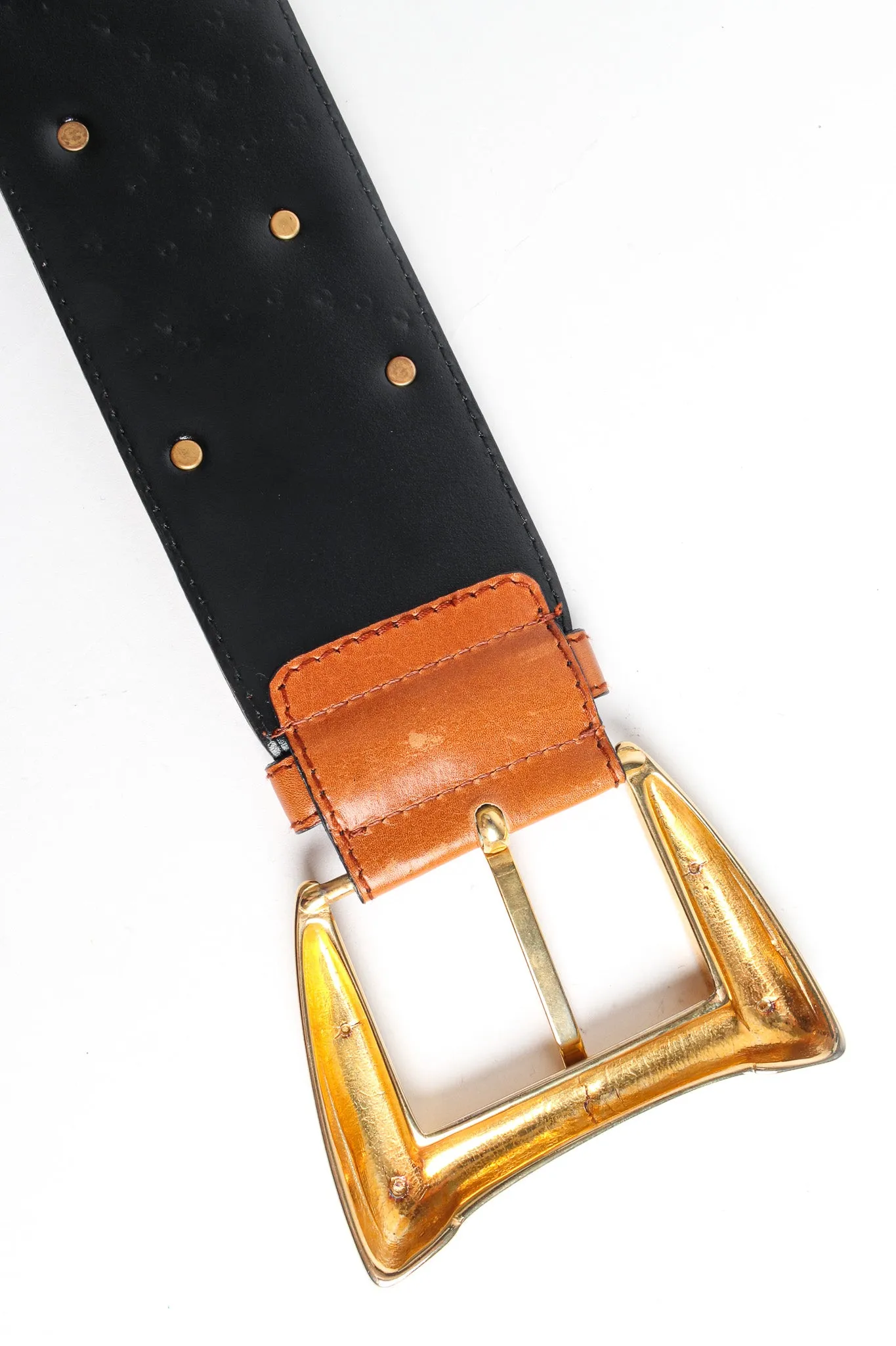 Confetti Stud Leather Belt