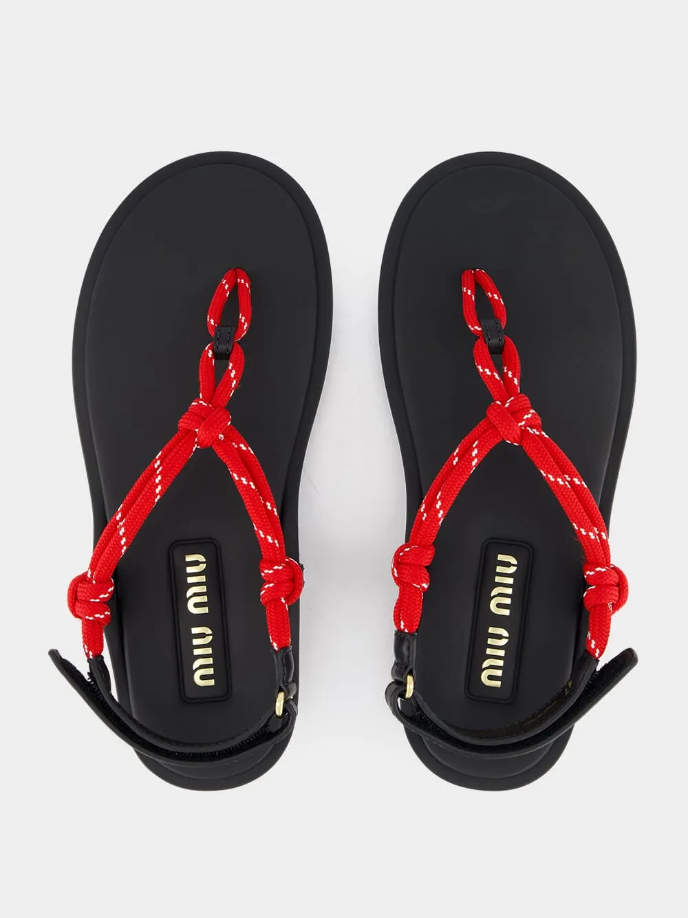 Cord and Leather Riviere Sandals