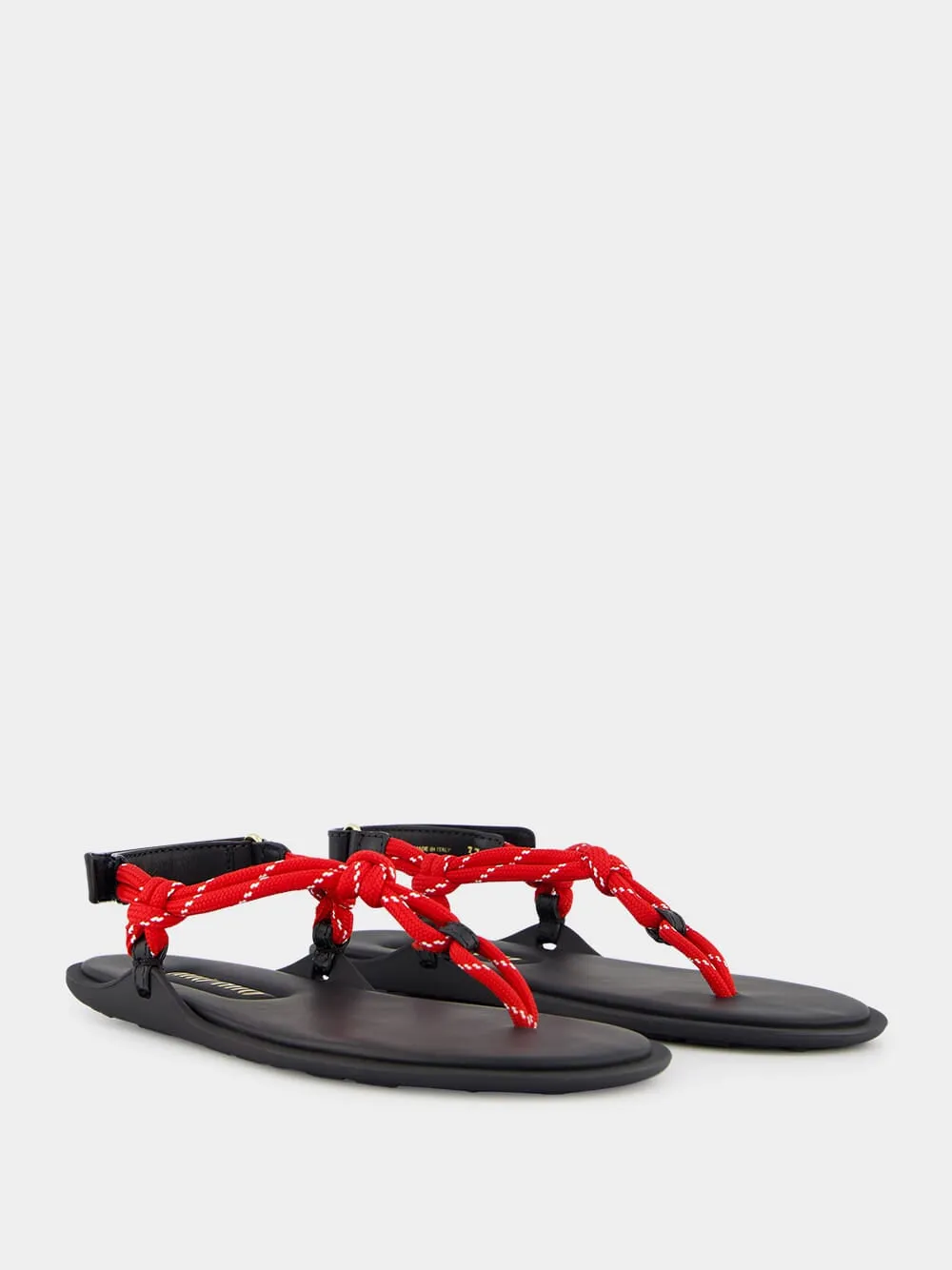 Cord and Leather Riviere Sandals