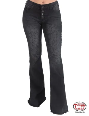 Cowgirl Tuff Black Python Trouser