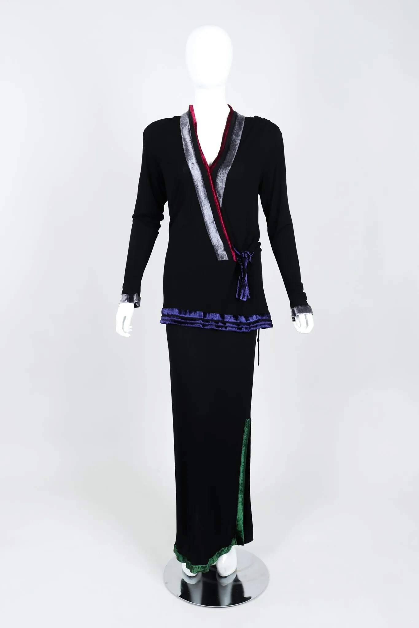 Crepe Jersey Top & Skirt Set