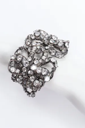 Crystal Ribbon Sterling Bracelet
