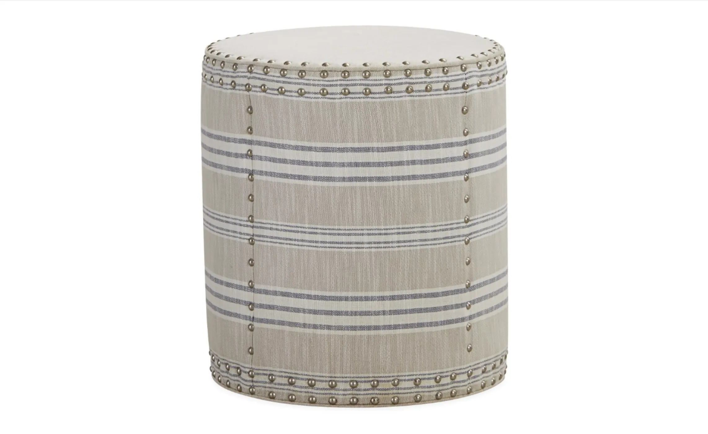 Custom Drum Outdoor Ottoman