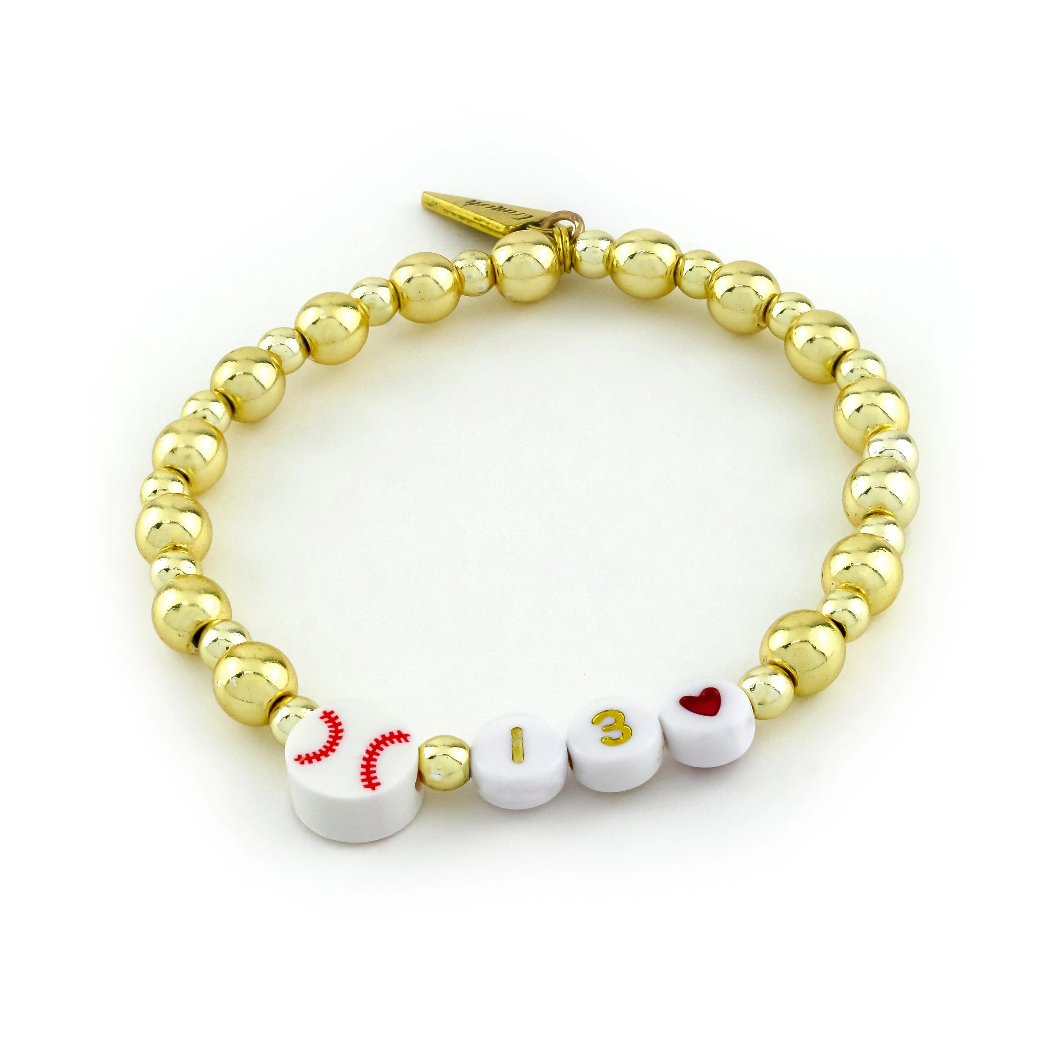 Custom Sporty Number Bracelet
