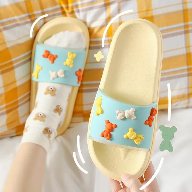 Cute 3d Bears Summer Sandals