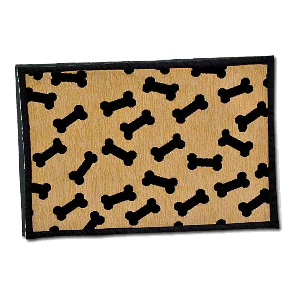 Dancing Bones Chenille Mat