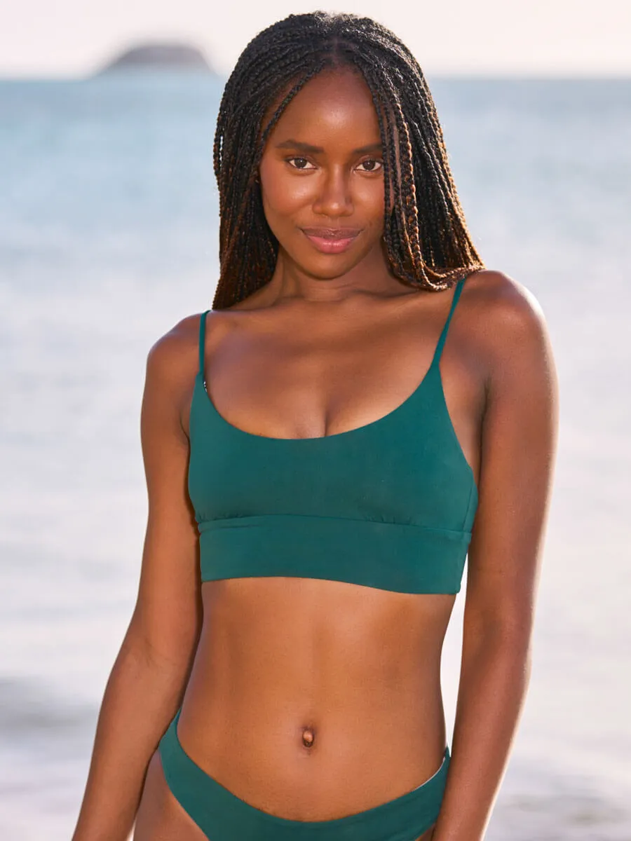 Dinna Sporty Bralette in Brunswick Green