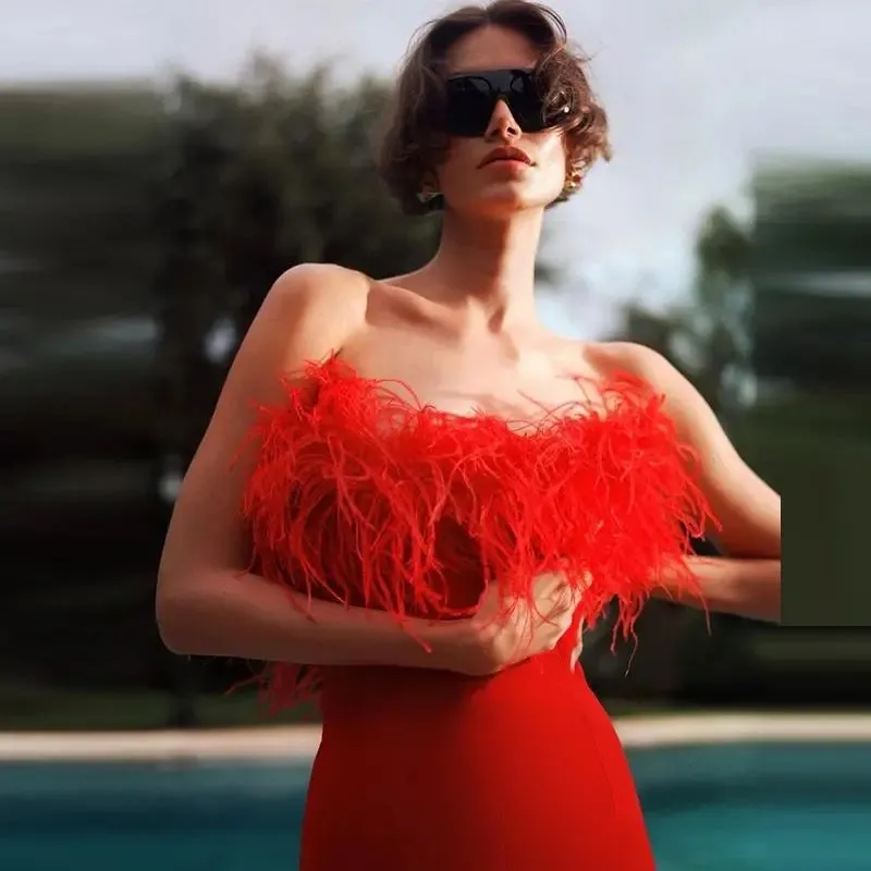 Elegant Red Womens Dress - New Fashion Statement