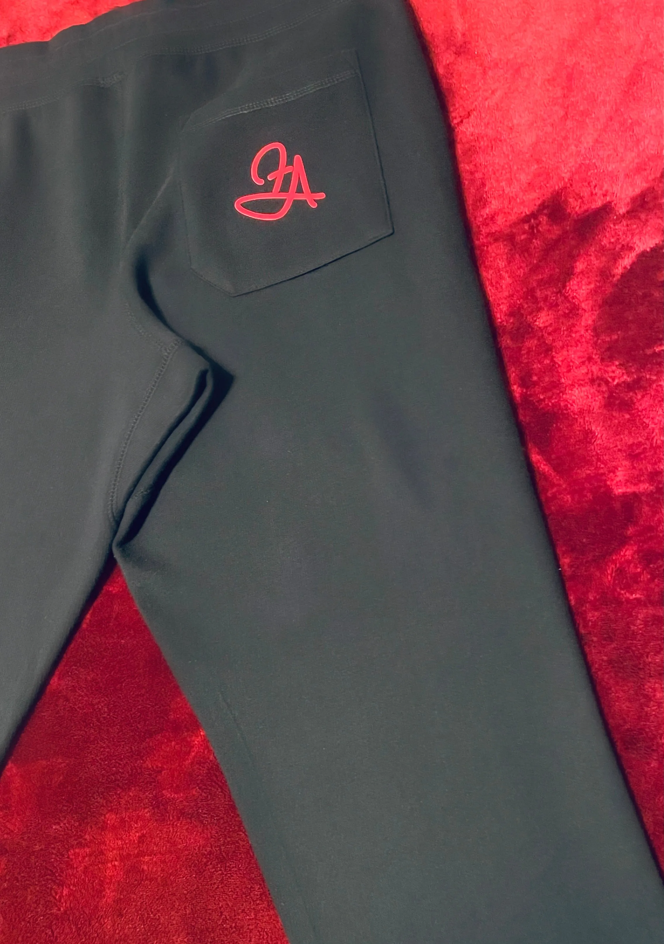 Fallon Aurielle Unisex Signature 3 Piece Las Vegas Rep Yo Set Jogger Set (Black & Red)