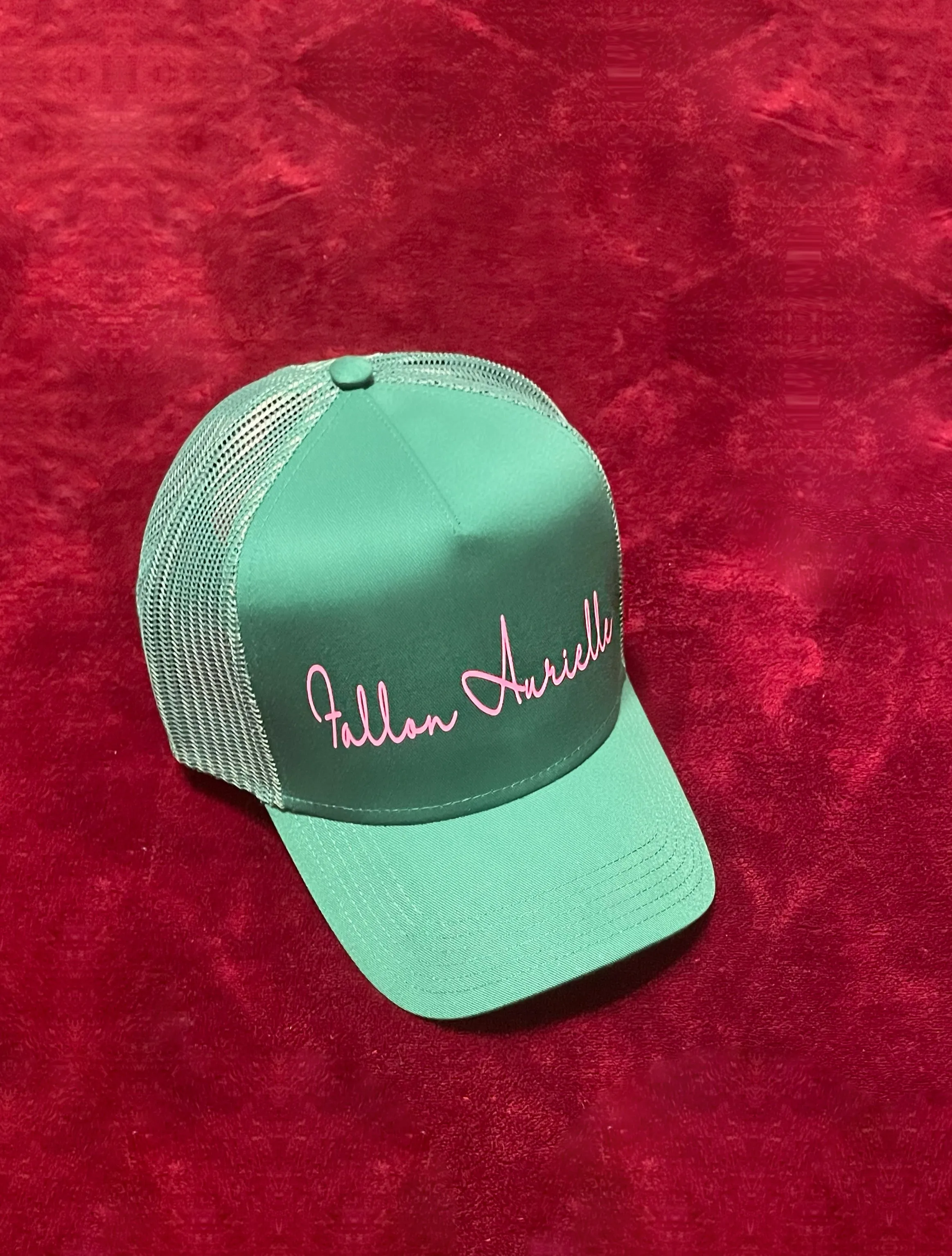 Fallon Aurielle Unisex Signature 3 Piece Spirit Animal Dog Logo Jogger Set (Kelly Green & Pink)