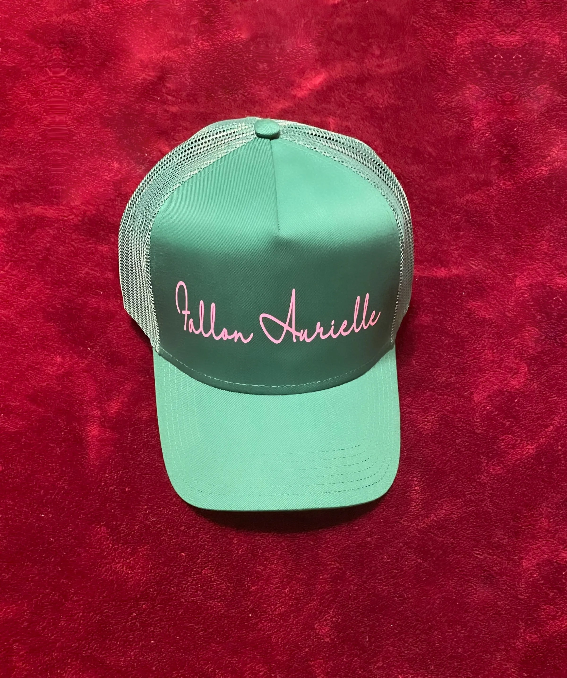 Fallon Aurielle Unisex Signature 3 Piece Spirit Animal Dog Logo Jogger Set (Kelly Green & Pink)