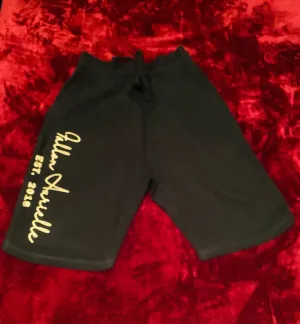 Fallon Aurielle Unisex Signature EST. 2018 Shorts (Black & Gold)