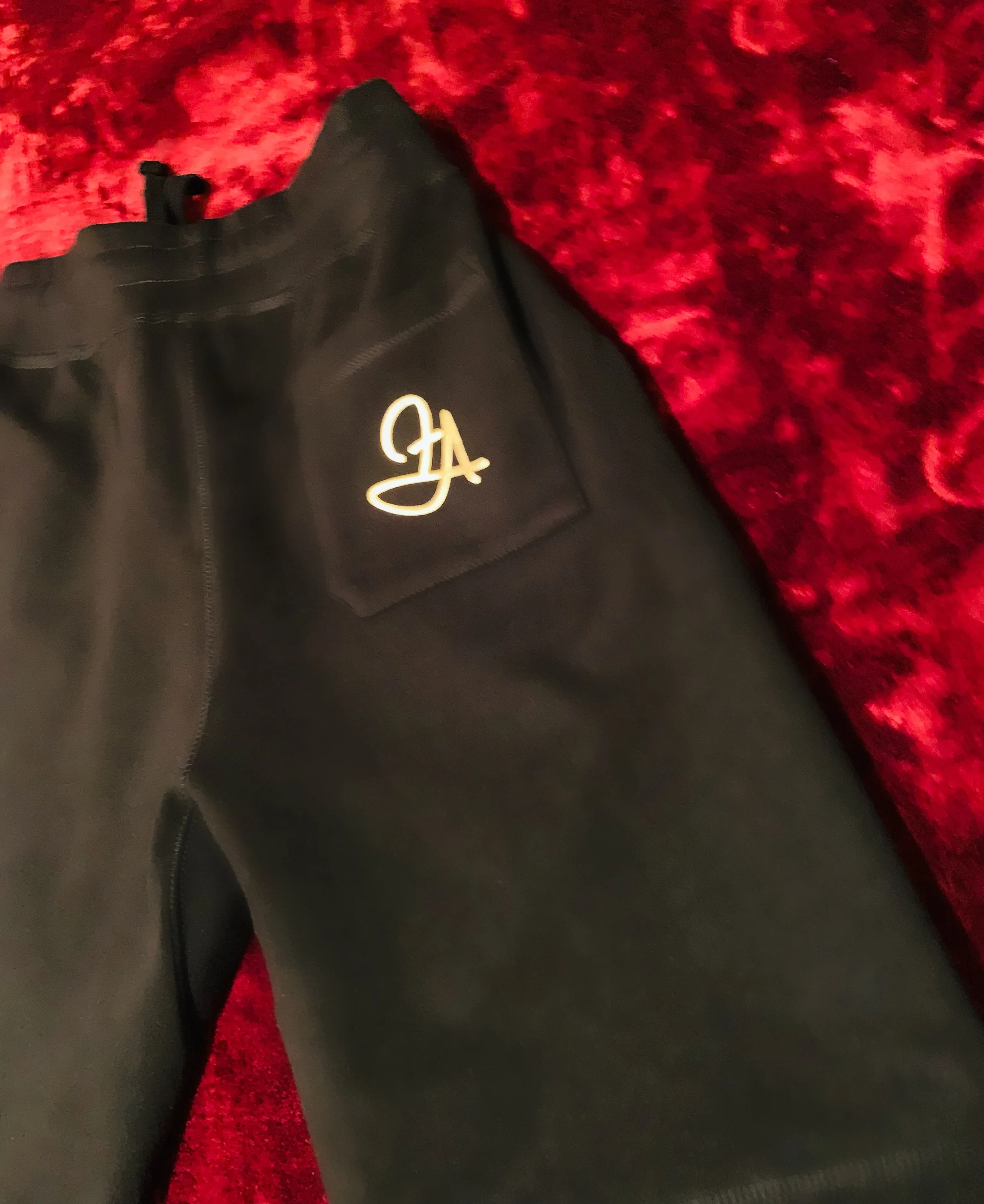 Fallon Aurielle Unisex Signature EST. 2018 Shorts (Black & Gold)
