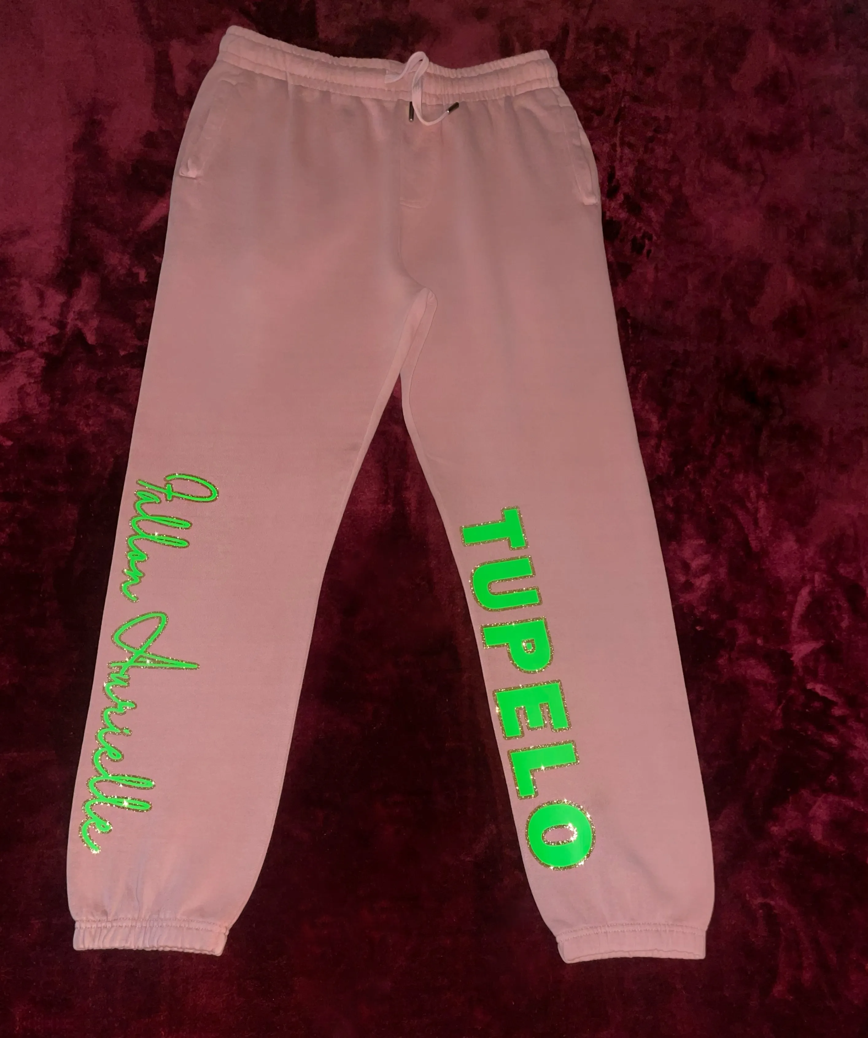 Fallon Aurielle Unisex Signature Tupelo Rep Yo Set Jogging Set (Peach, Lime Green & Gold)