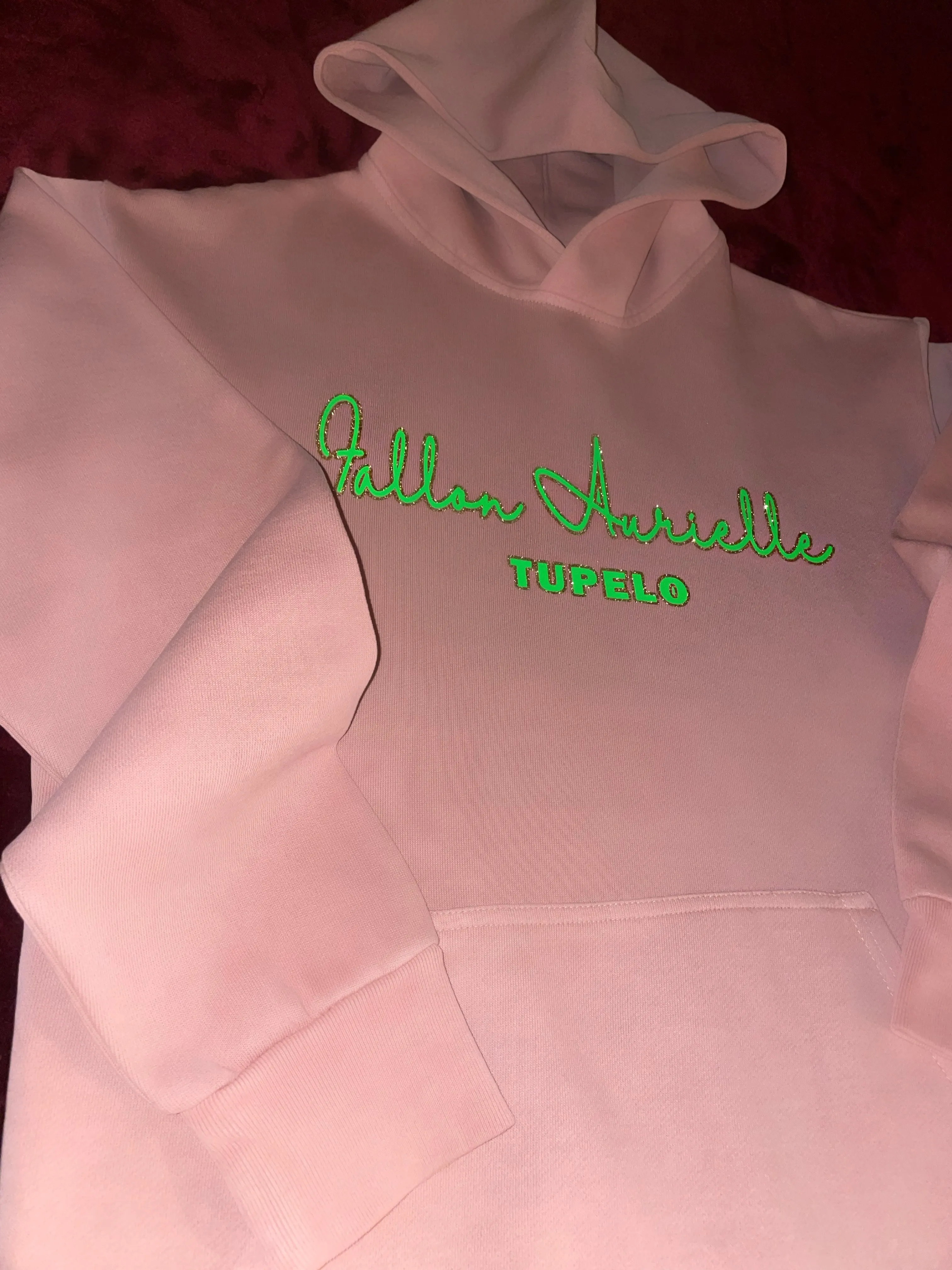 Fallon Aurielle Unisex Signature Tupelo Rep Yo Set Jogging Set (Peach, Lime Green & Gold)