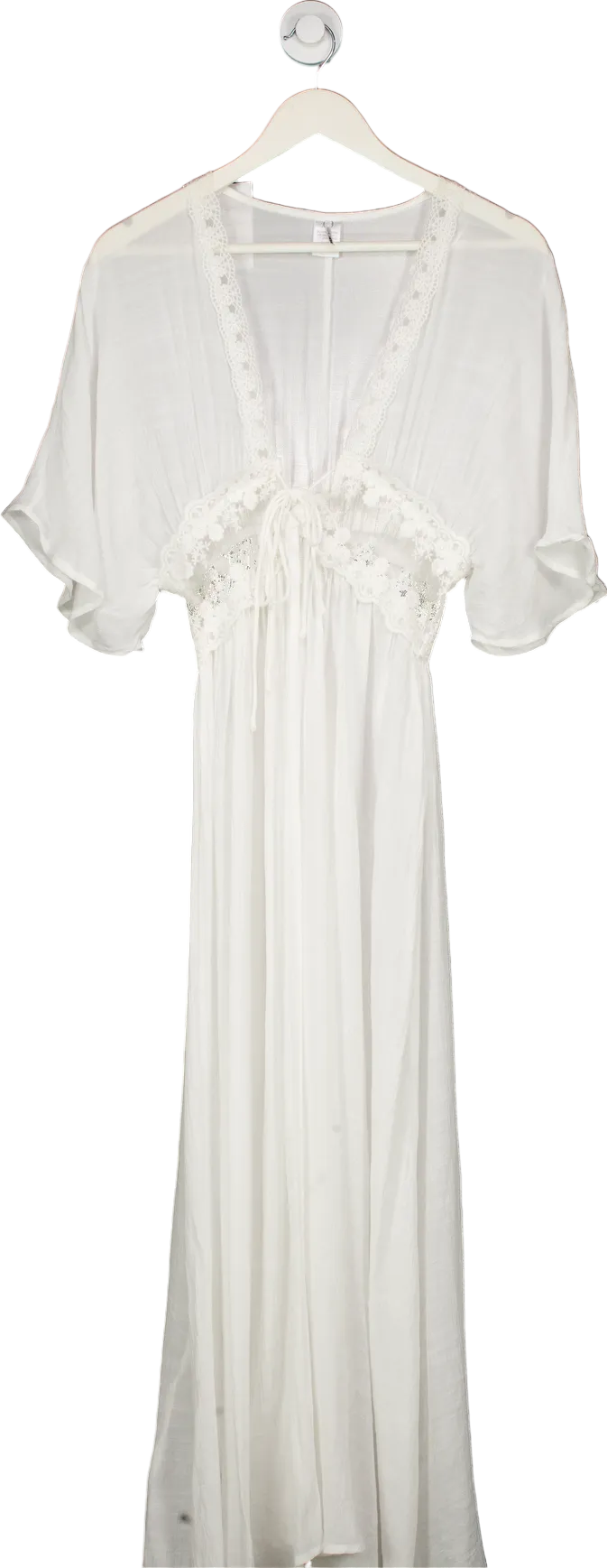 Fashion Nova White Kimono Cover Up UK S/M