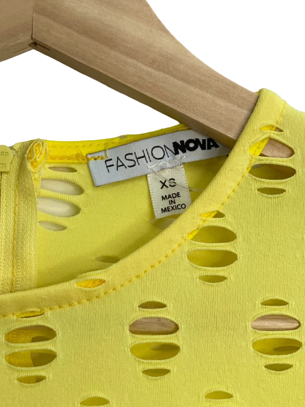Fashion Nova Yellow Cut-Out Detail Jumpsuit XS