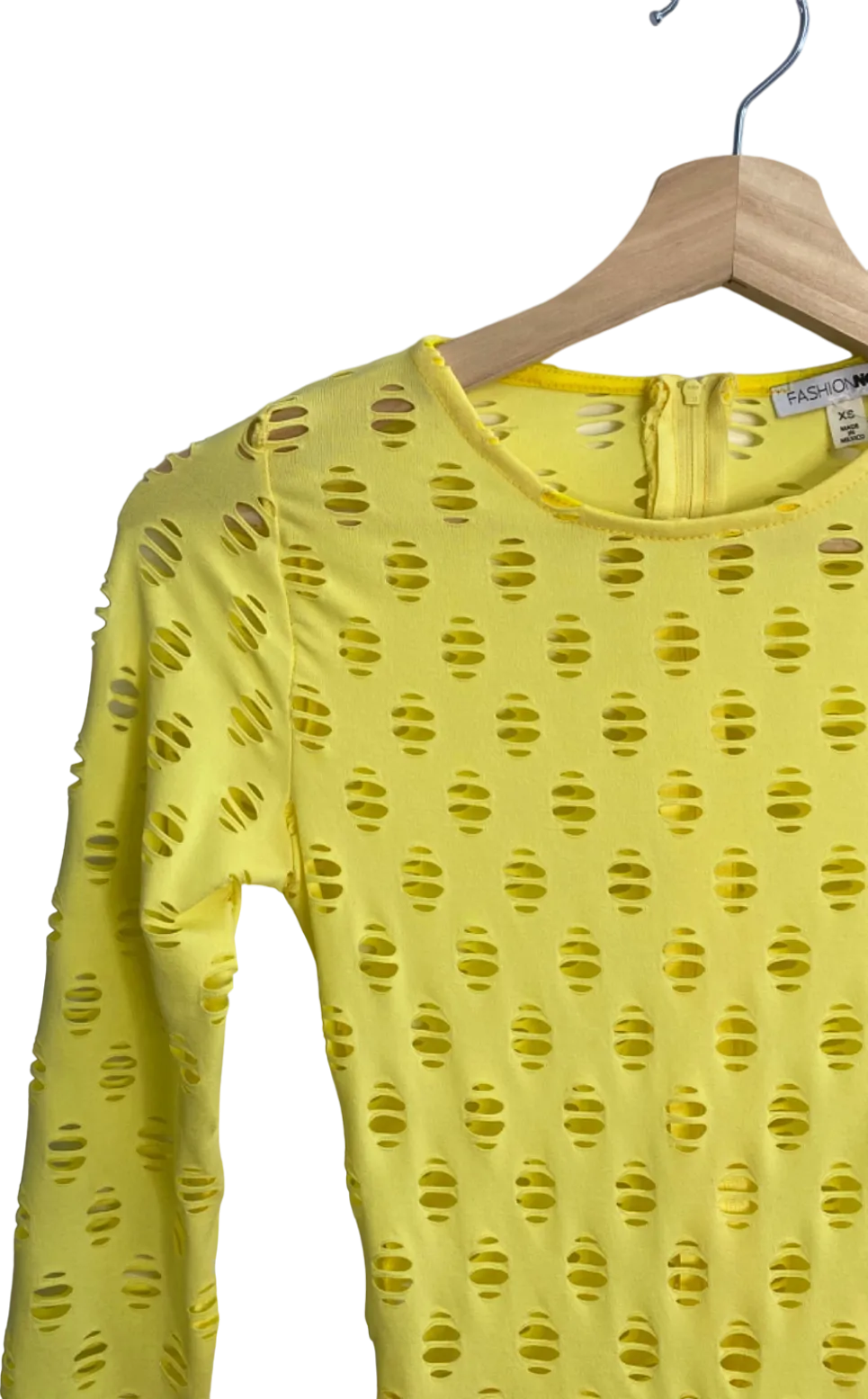 Fashion Nova Yellow Cut-Out Detail Jumpsuit XS