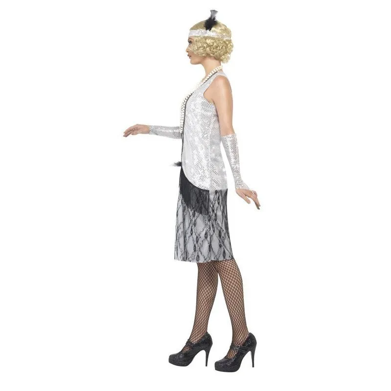 Flapper Costume - Silver
