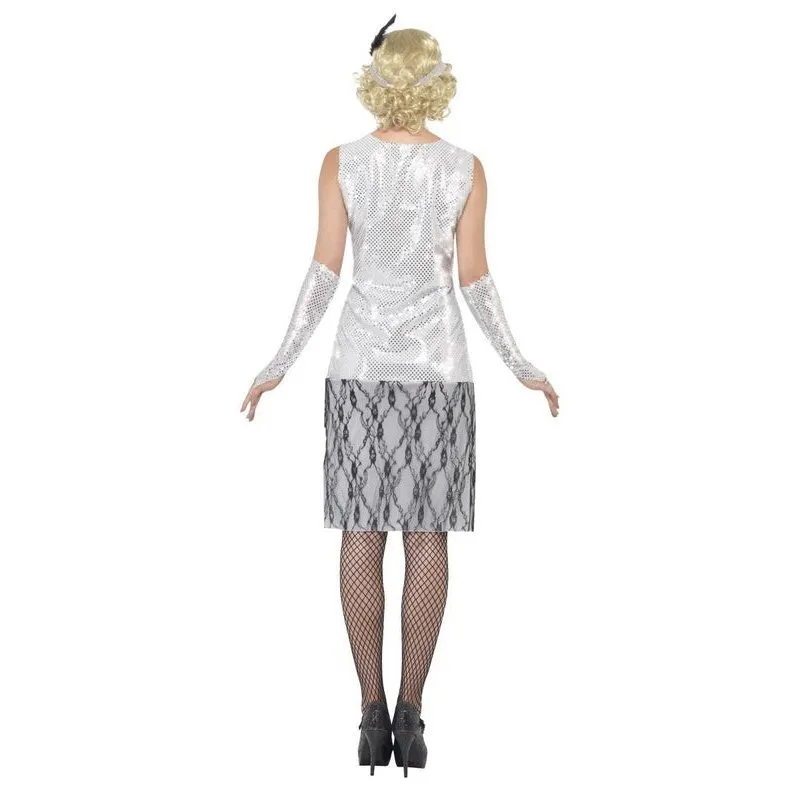 Flapper Costume - Silver