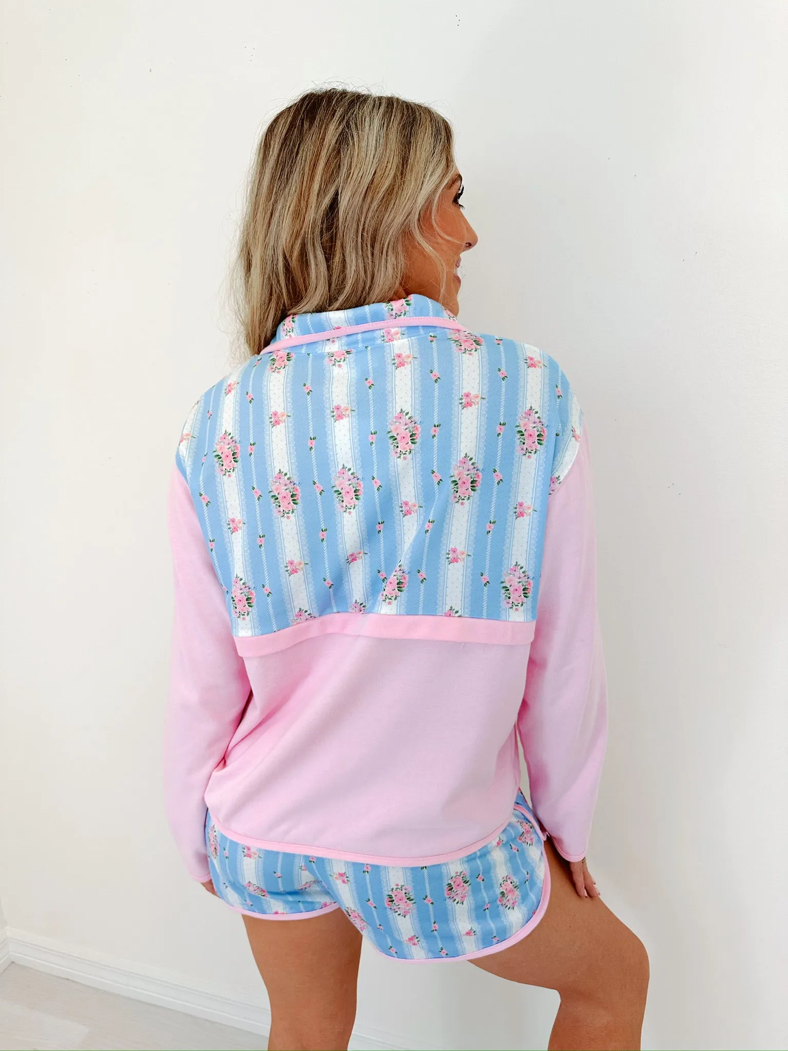 Floral Fun Pullover Short Set
