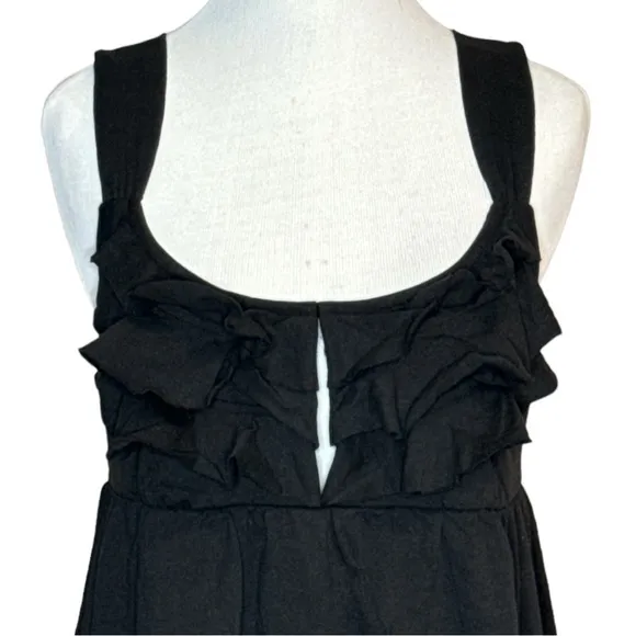FREE PEOPLE BEACH THE VALLEY BLACK SLEEVELESS BABY DOLL MINI DRESS *NWOT*