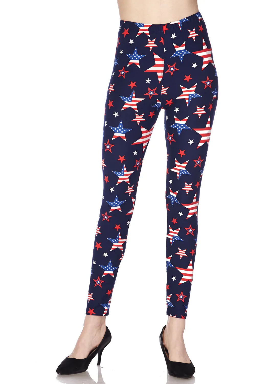 Freedom Stars-4th of July Leggings