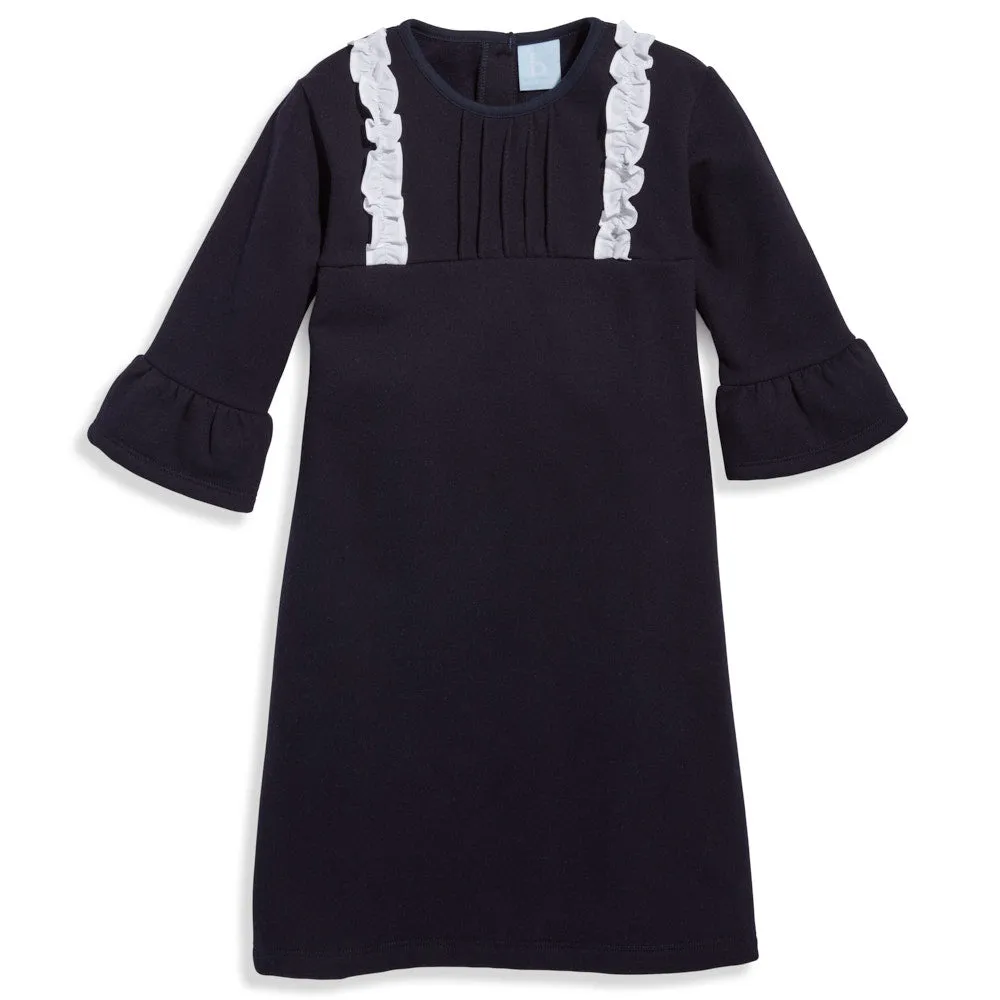 French Terry Michelle Dress -- Navy