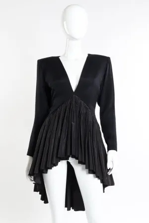 Gathered Taffeta Top