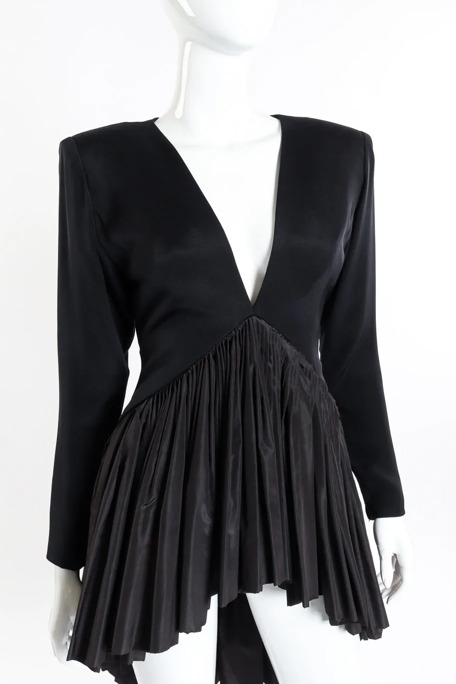 Gathered Taffeta Top