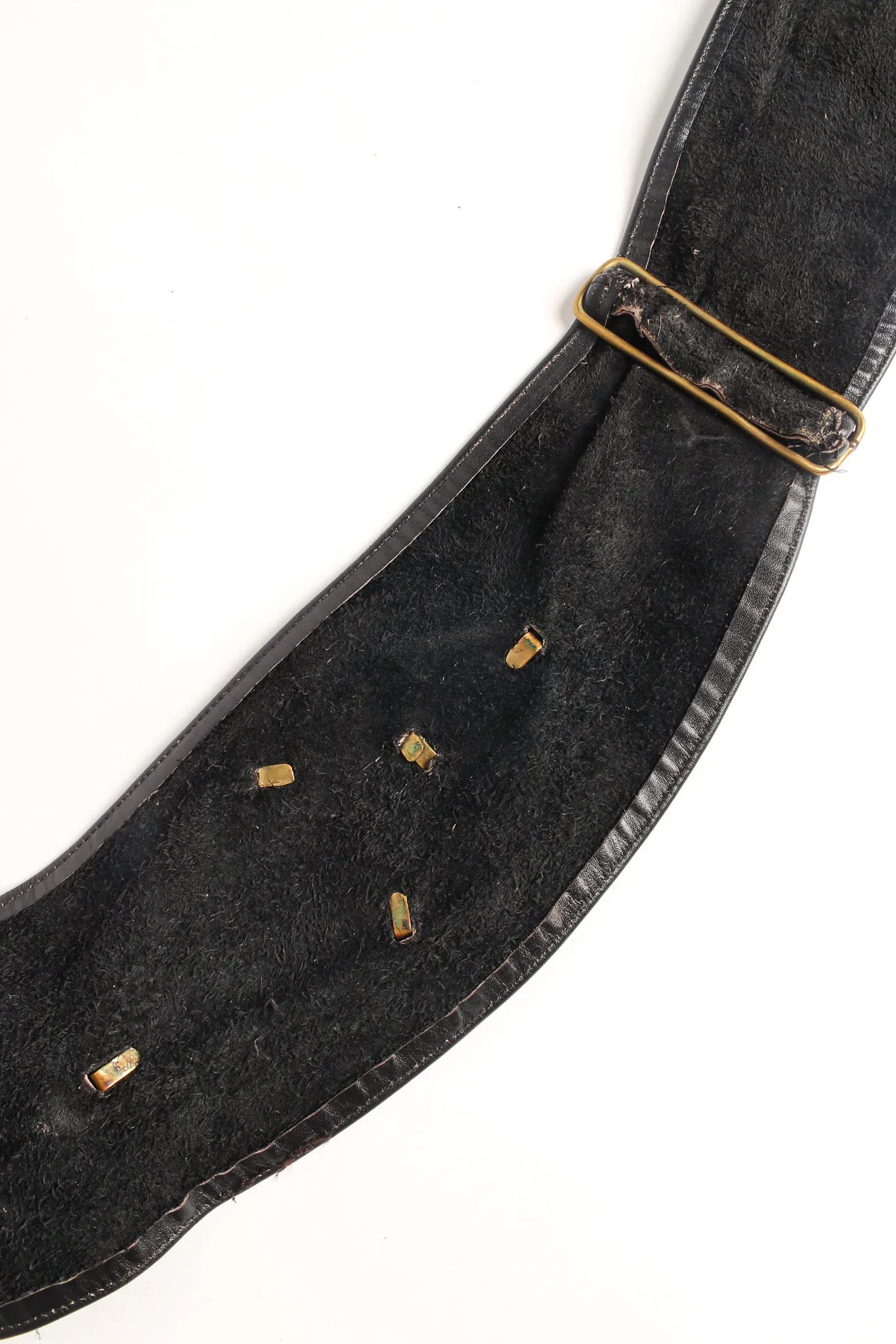 Geo Stone Leather Sash Belt