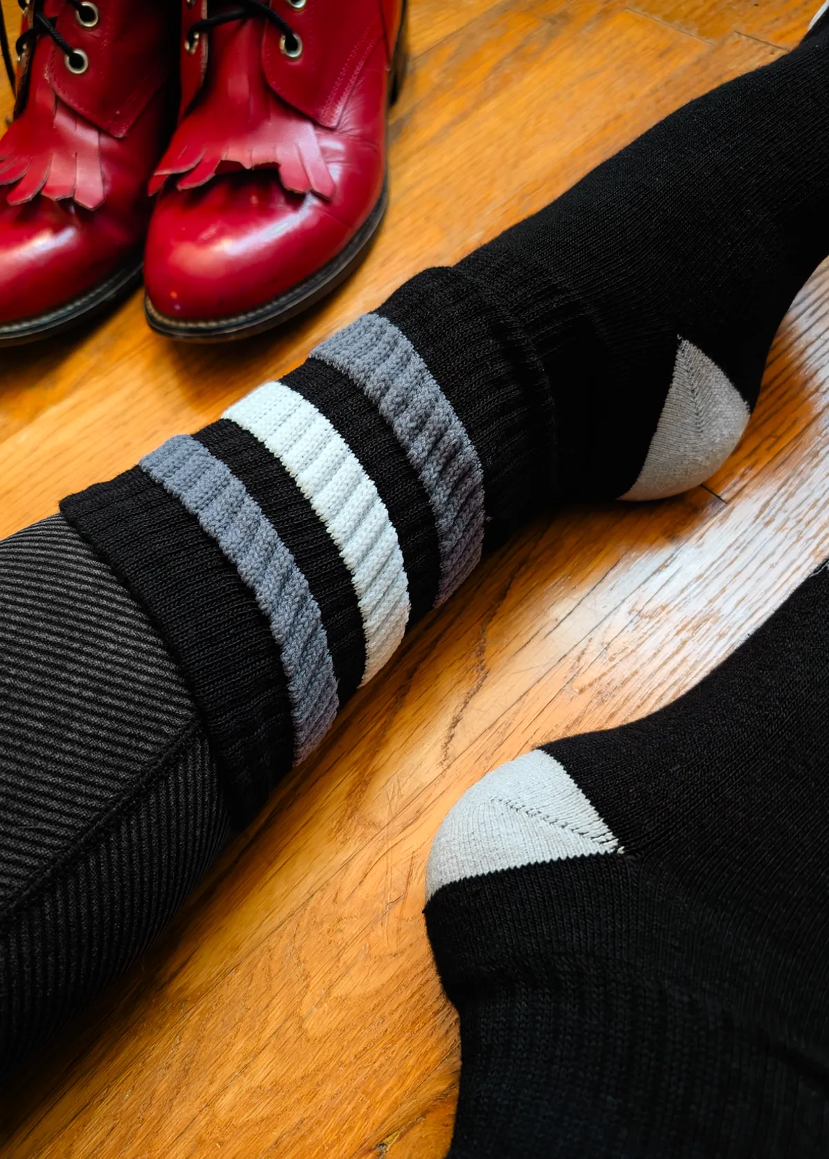 George Retro Gym Crew Socks