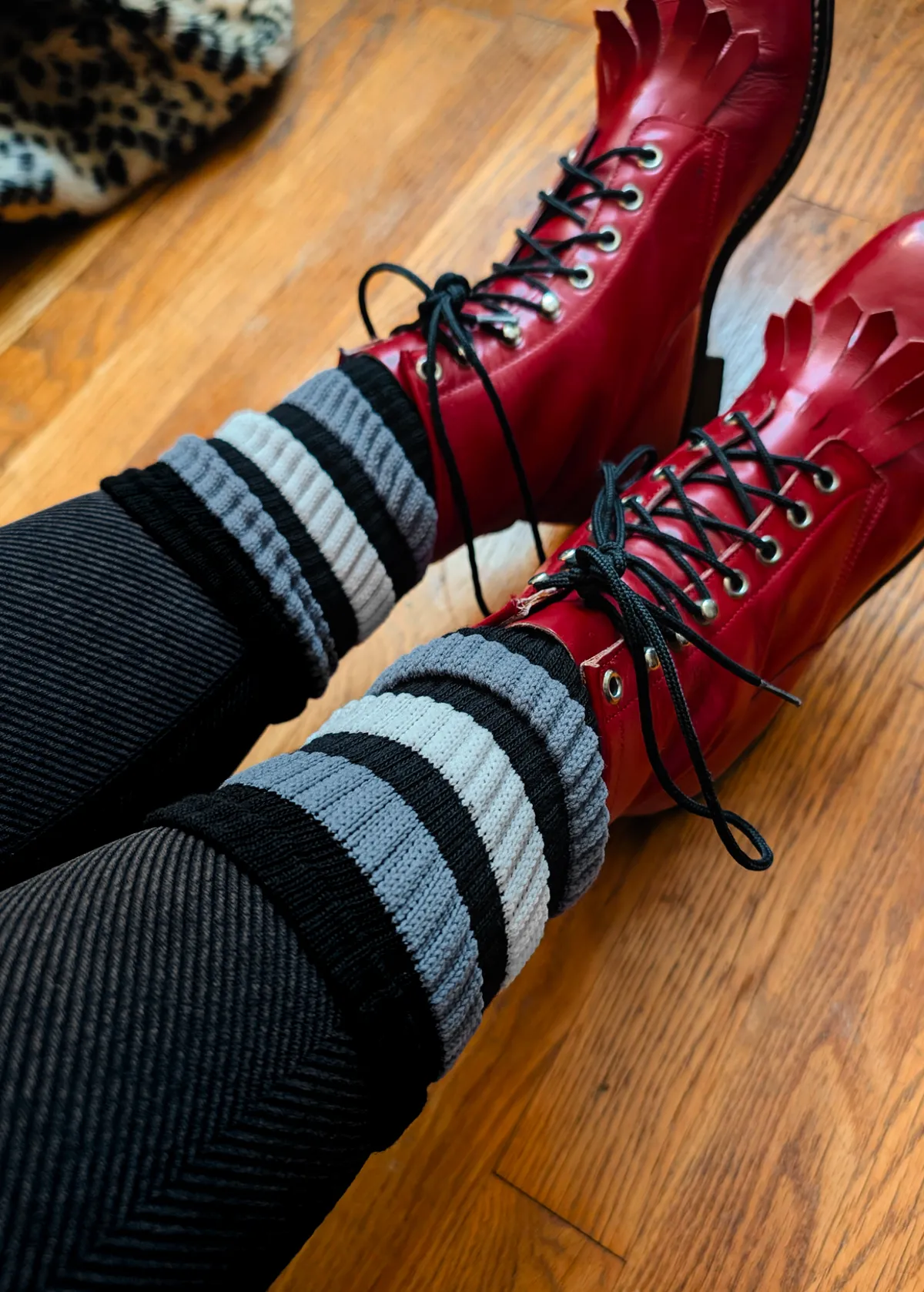 George Retro Gym Crew Socks