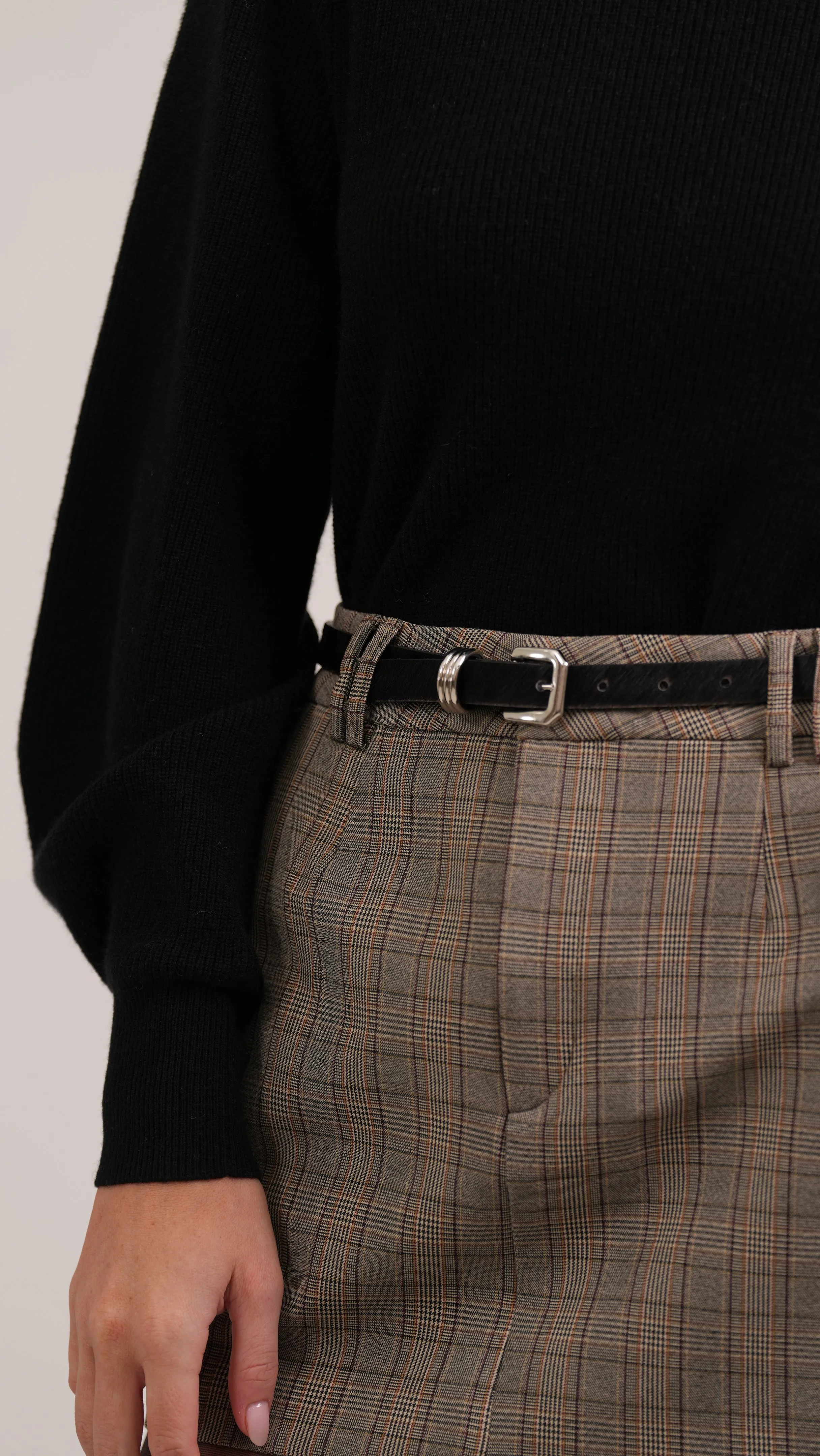 Gia Mini Skirt - Plaid Brown