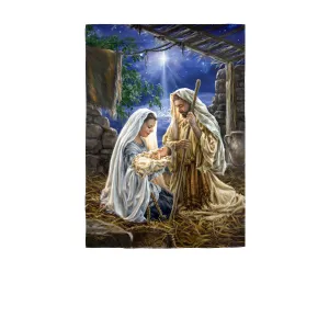 Glory to God Garden Satin Flag,14a10037