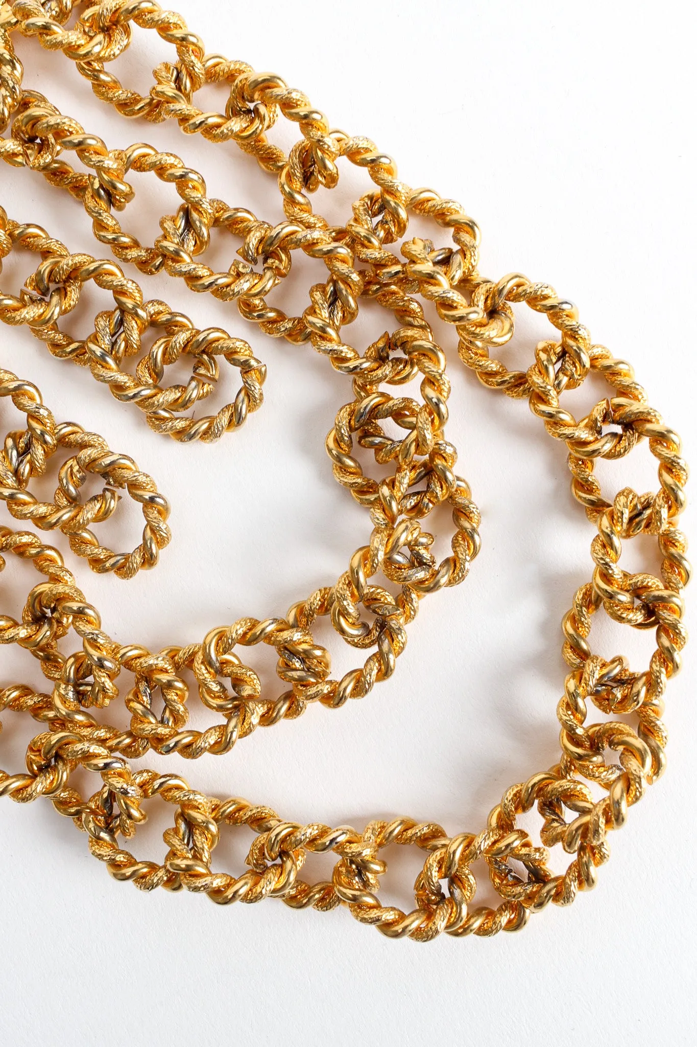 Golden Horse Pendant Rope Chain Necklace