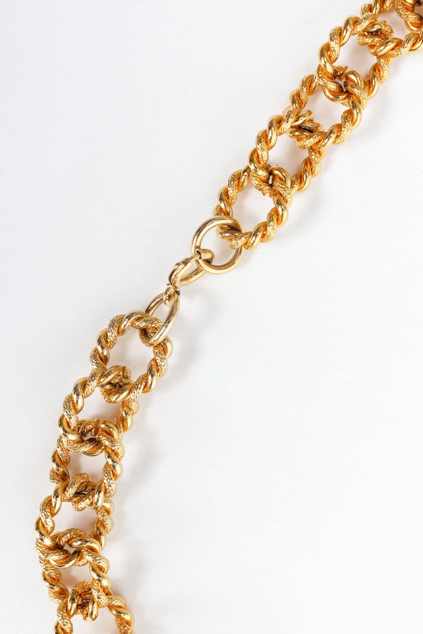 Golden Horse Pendant Rope Chain Necklace