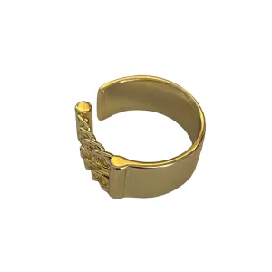 Golden link ring accessory #4008