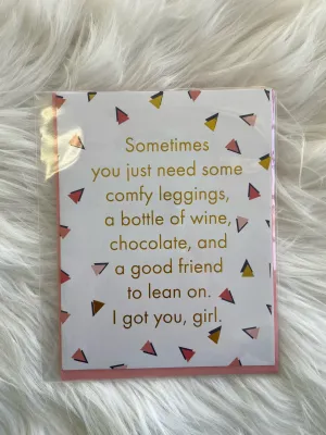 Greeting Card Comfy Leggings