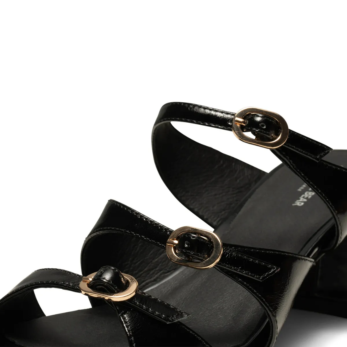 Hanna Buckle Mule Black