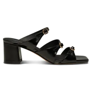 Hanna Buckle Mule Black