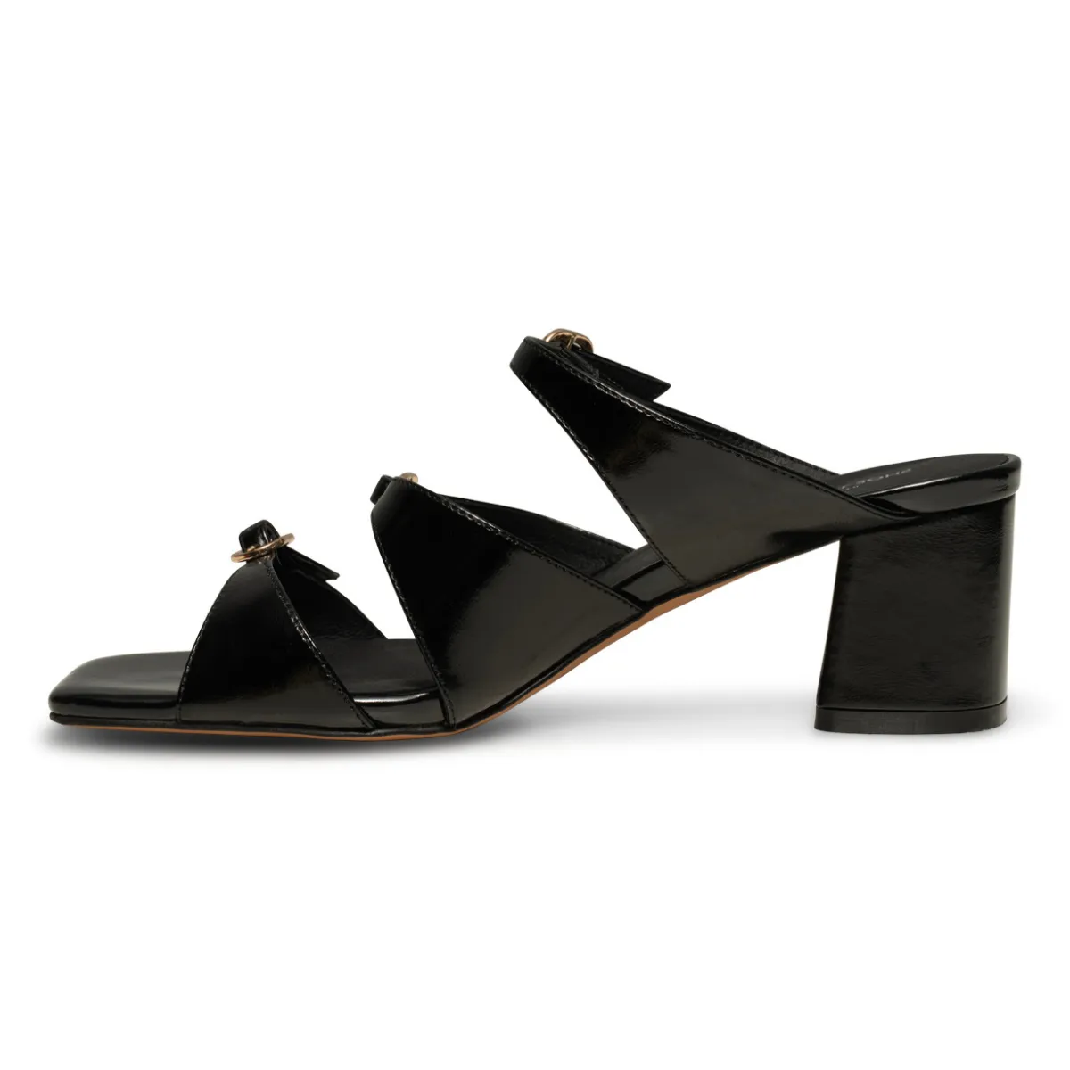 Hanna Buckle Mule Black