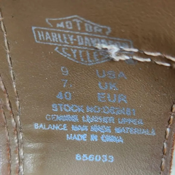 Harley Davidson &quot;Gillian&quot; Tan Leather Strappy Studded Heels | Women's Size 9
